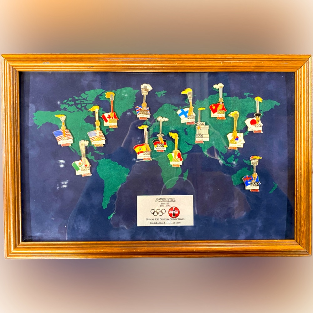 Olympic Torch  Pin Set 1996.